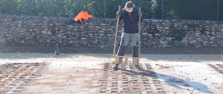 Travaux sur alvéoles