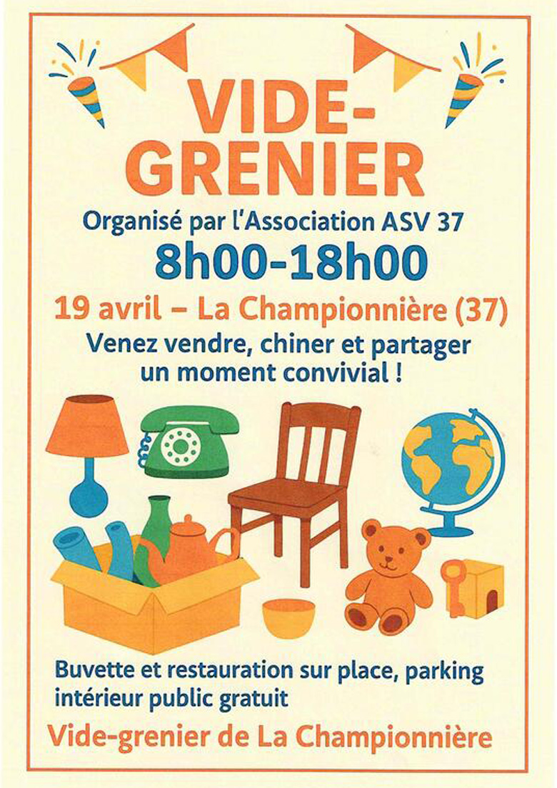 vide greniers avs37
